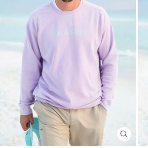 Seaside style purple crew neck. Will wash and iron before shipping!!